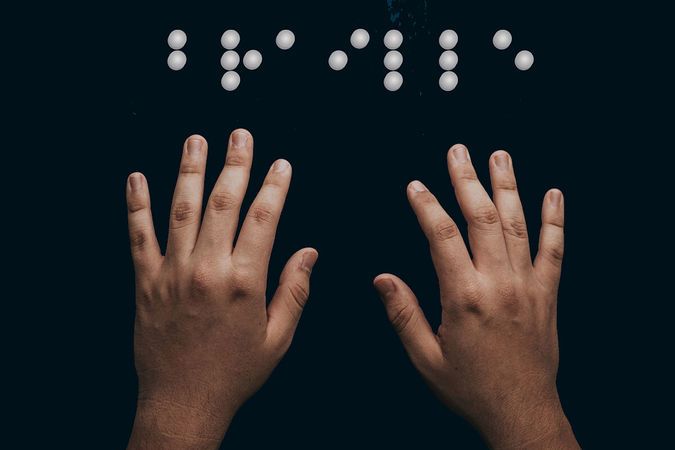 Keylab Braille is a system that converts speech into letters presented in c